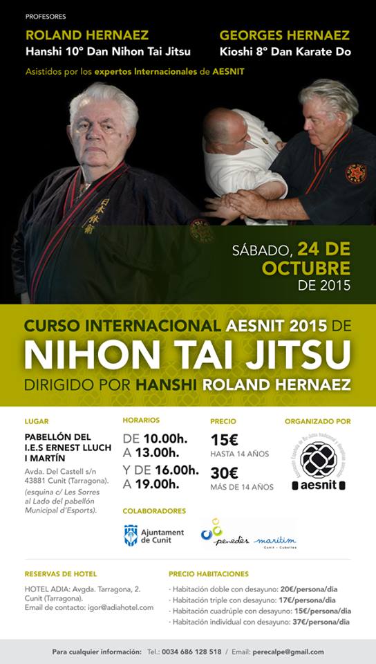 CURSO INTERNACIONAL AESNIT 2015 NIHON TAI JITSU